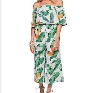 Buddy Love Josephine off the shoulder cropped jumpsuit